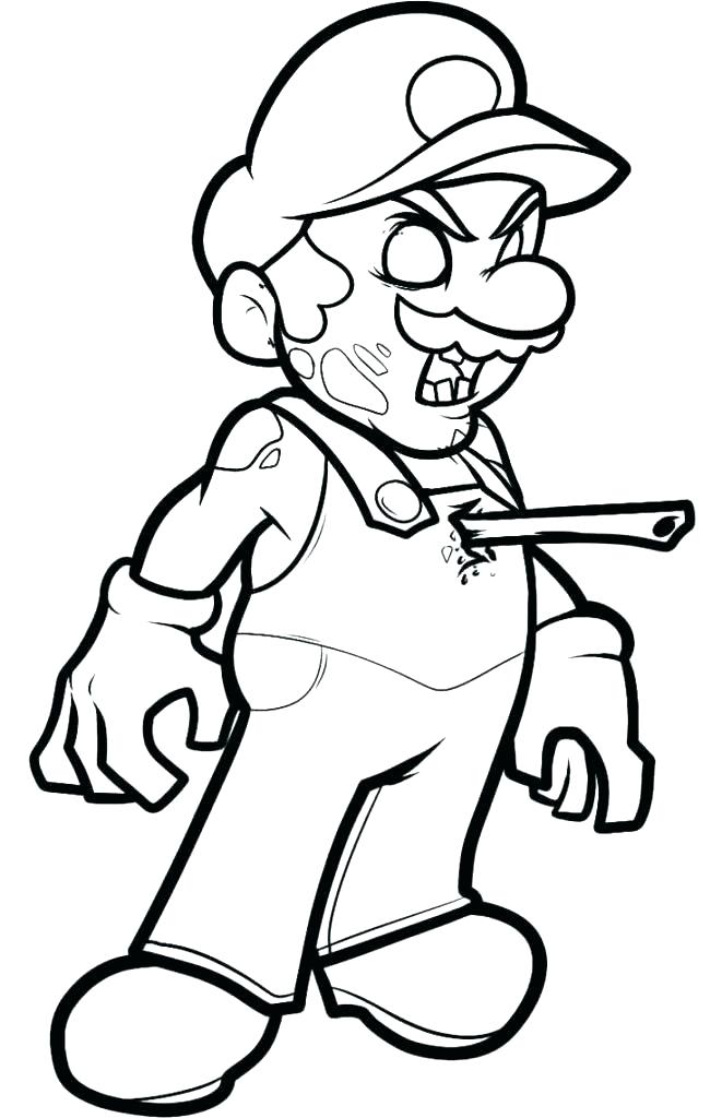 628 Cartoon Zombies 2 Coloring Pages for Kindergarten
