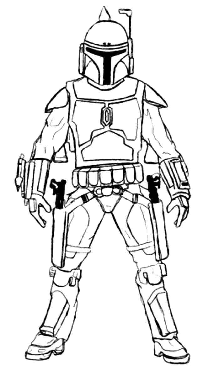 Jango Fett Coloring Pages at GetColoringscom Free