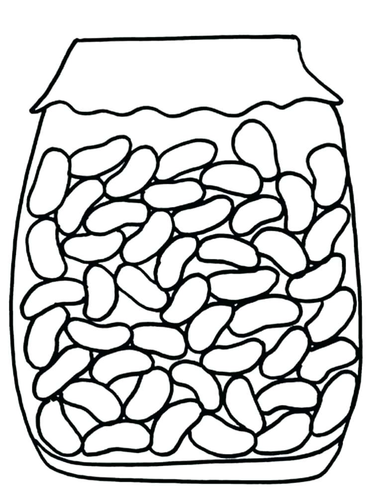 Jelly Bean Coloring Page at GetColorings.com | Free printable colorings