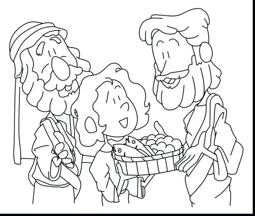 Jesus And His Disciples Coloring Pages at Free