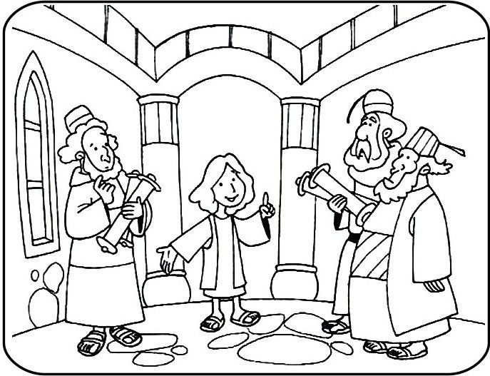 Jesus As A Child Coloring Page at GetColorings.com | Free printable