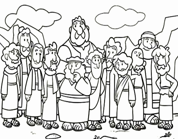 Jesus Calling His Disciples Coloring Pages at GetColorings