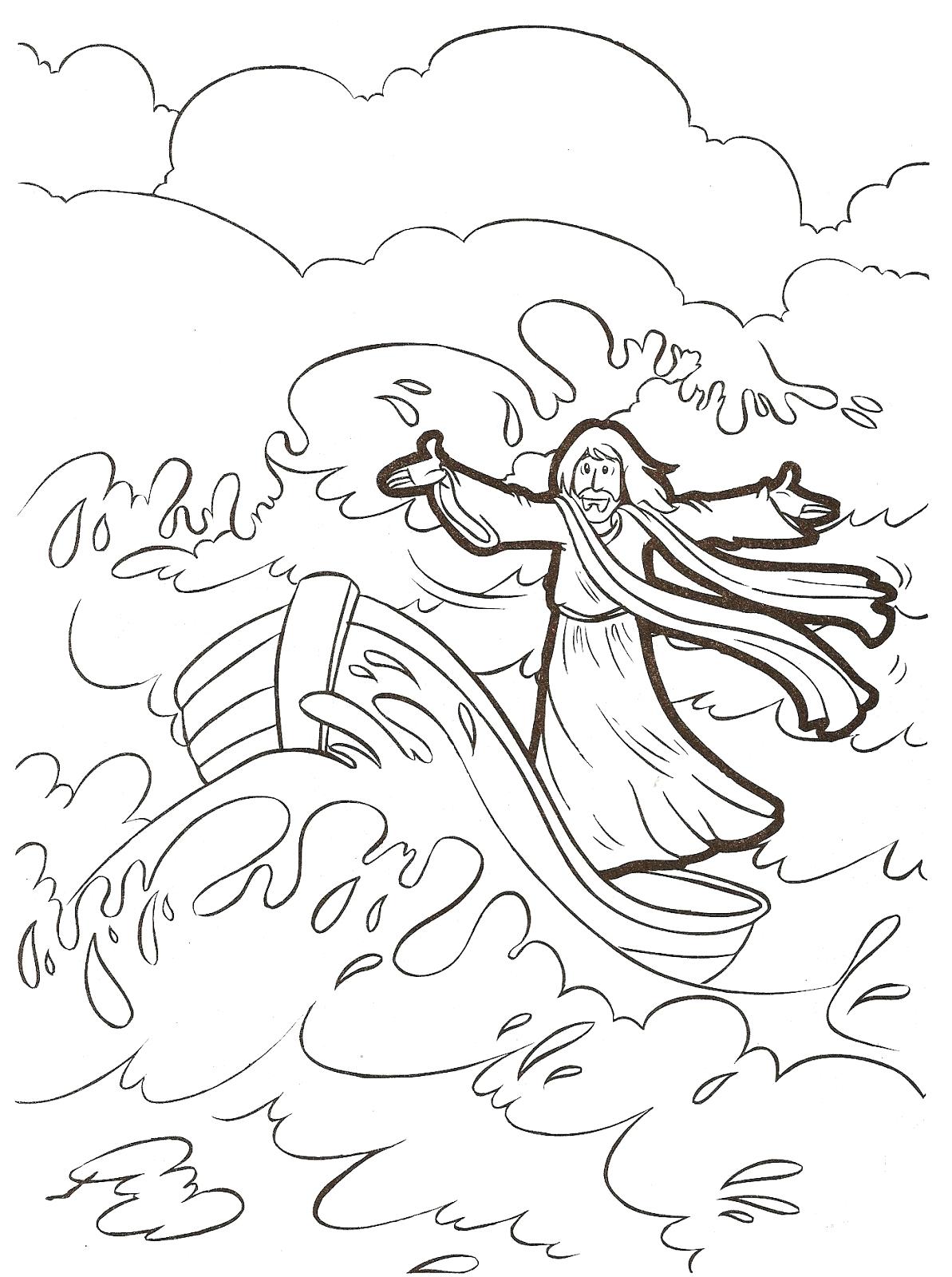 Jesus Calms The Storm Coloring Page At GetColorings Free 