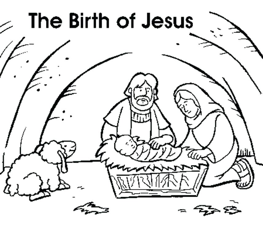 Jesus Christmas Coloring Pages at GetColorings.com | Free printable