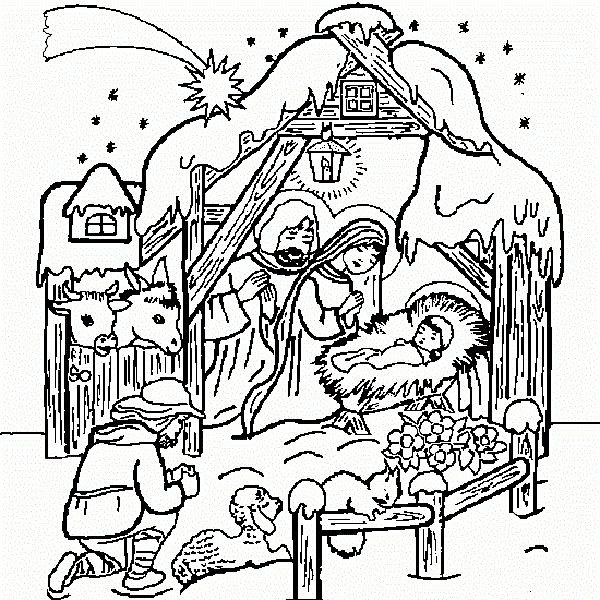 Jesus Christmas Coloring Pages at GetColorings.com   Free printable ...
