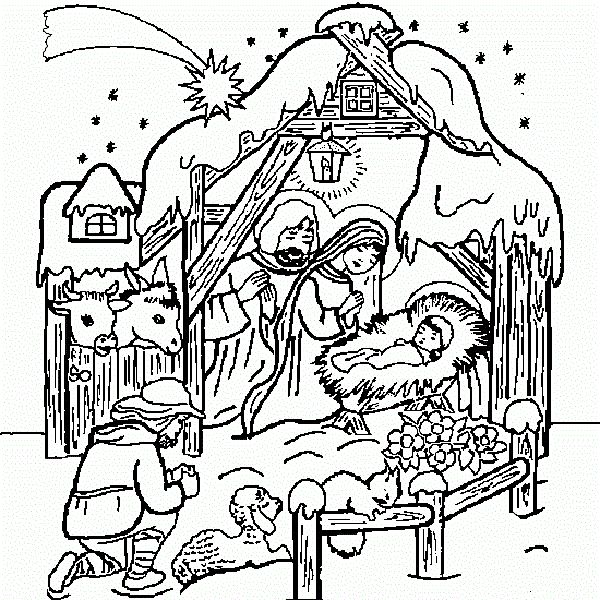 Jesus Christmas Coloring Pages at GetColorings.com | Free printable colorings pages to print and