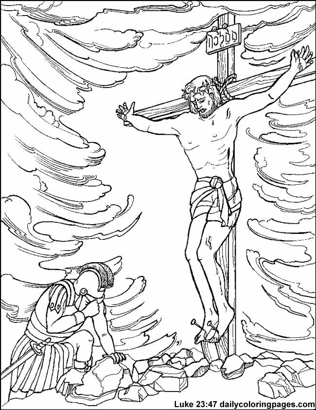 Jesus Crucifixion Coloring Pages at GetColorings.com ...