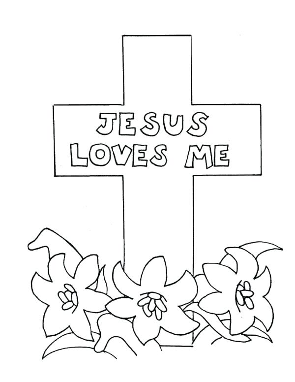 Jesus Died On The Cross Coloring Page At GetColorings Free 