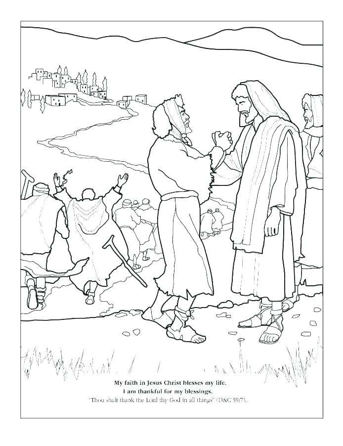 Jesus Heals Coloring Page at GetColorings.com | Free printable