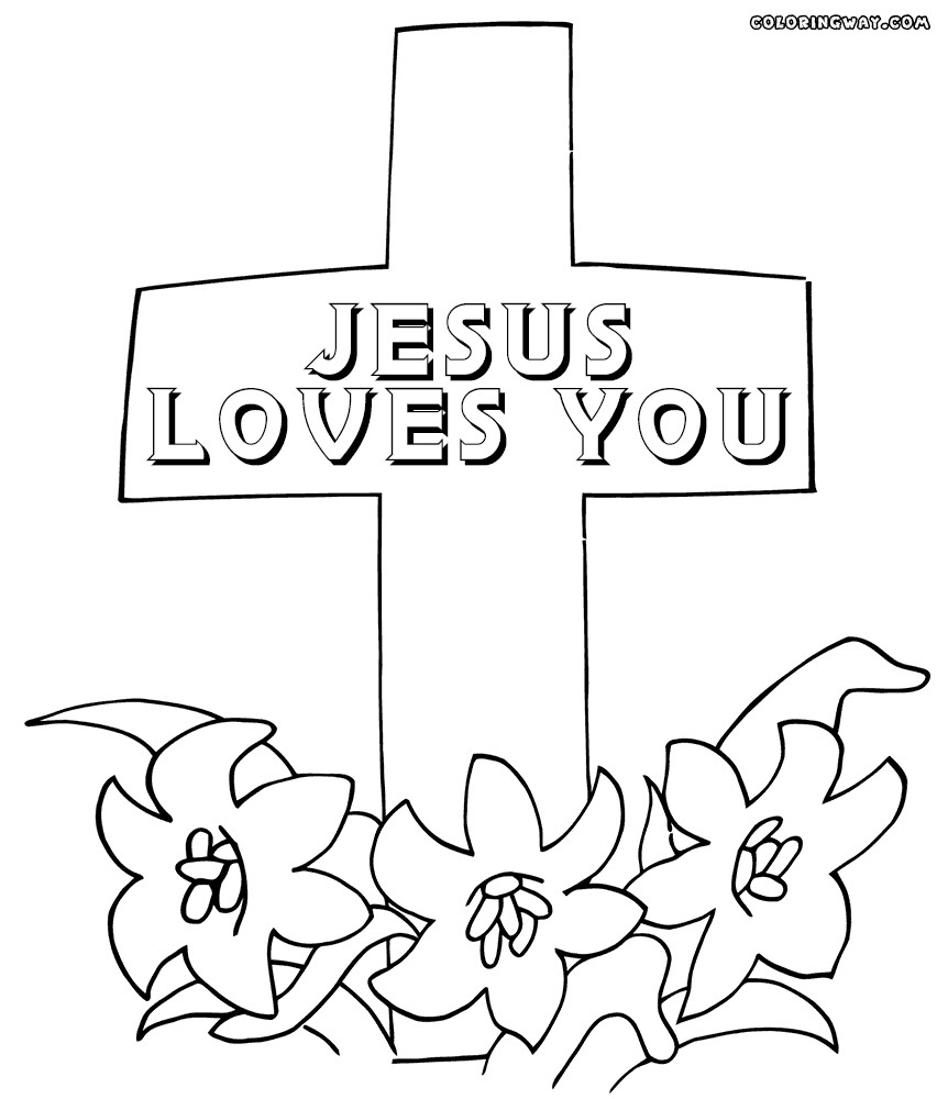Jesus Loves You Coloring Page at Free printable