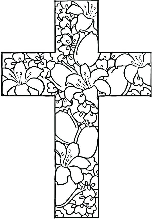 Jesus On The Cross Coloring Pages Printable at Free