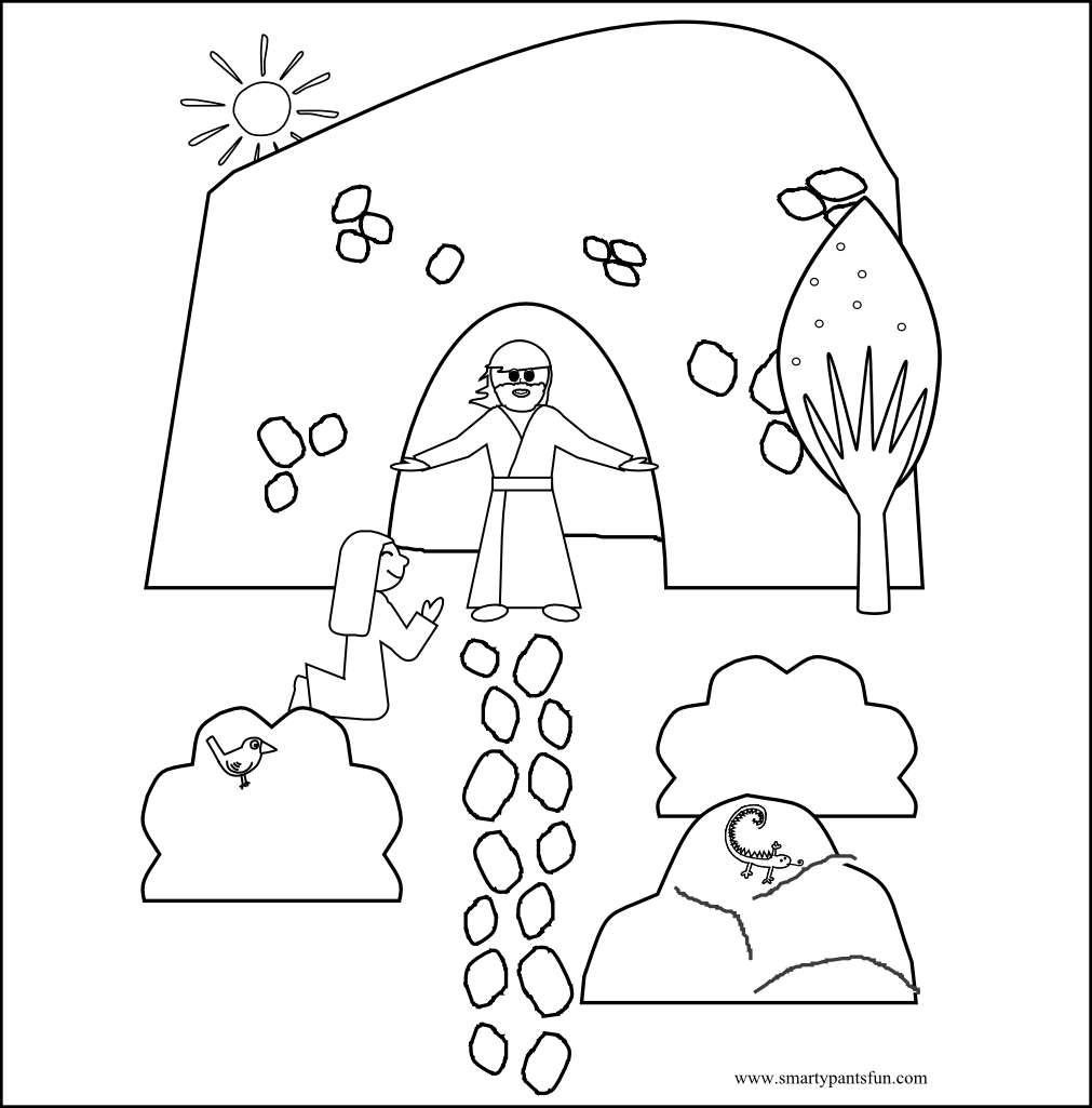 Jesus Resurrection Coloring Page At Getcolorings Free Printable