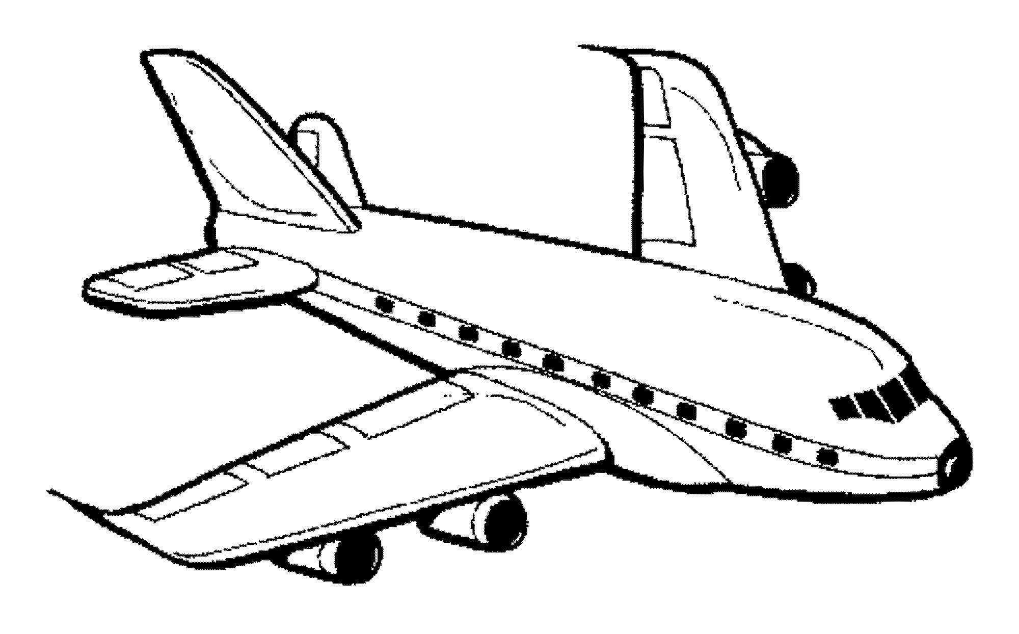 airplane coloring page