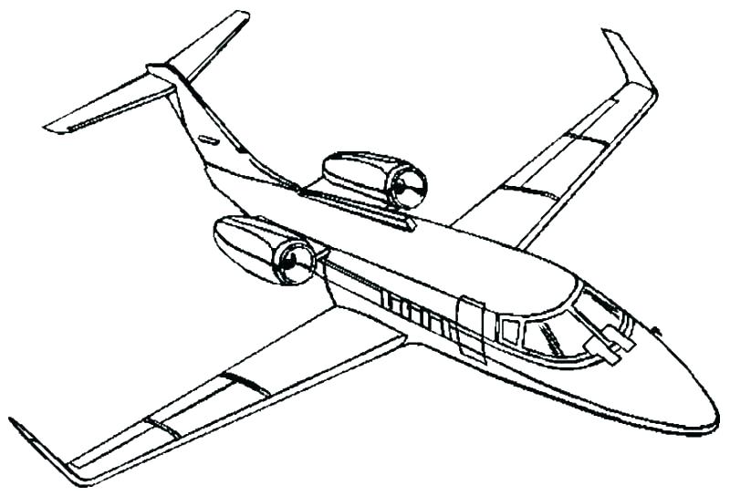 jet airplane coloring pages