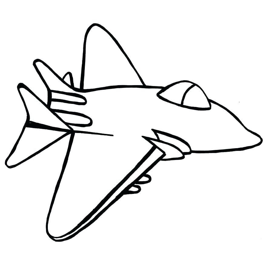64 Cute Jet Coloring Pages Free 