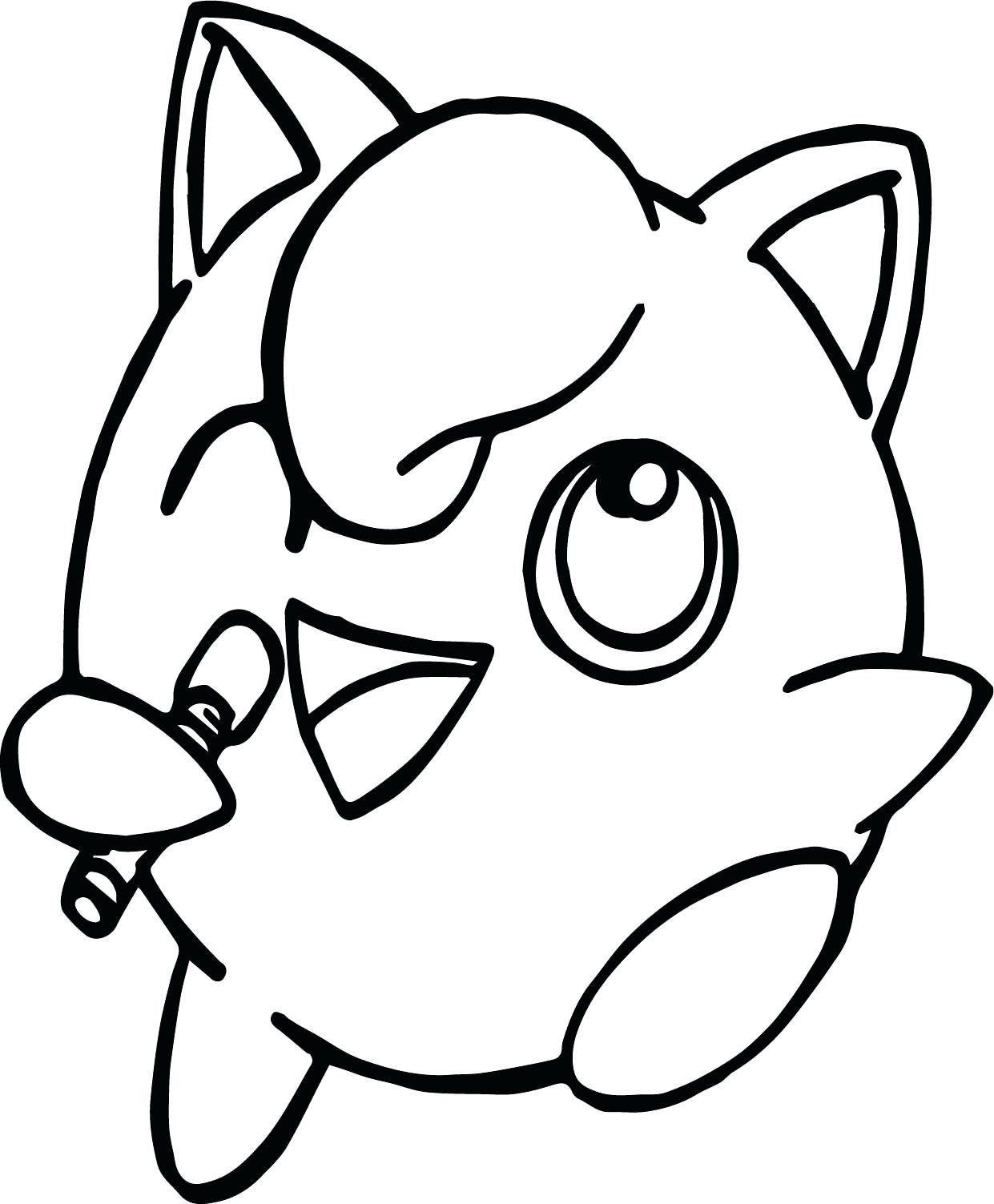 Jigglypuff Coloring Page Jigglypuff Coloring Pokemon Singing Printable Template Another