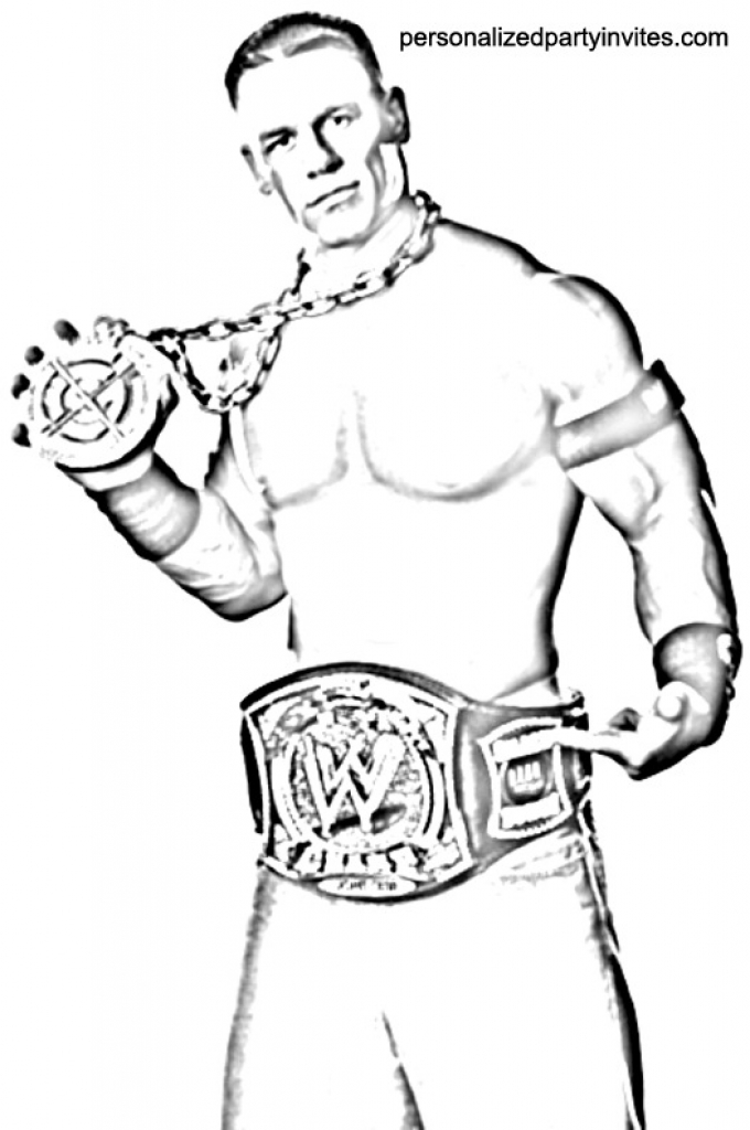 John Cena Coloring Pages at GetColorings.com | Free printable colorings