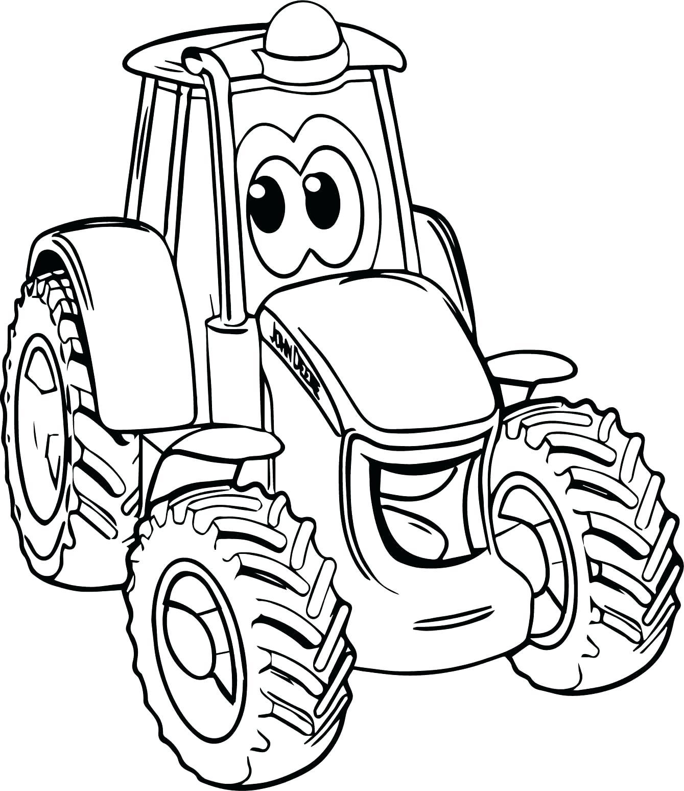 Combine Harvester Coloring Pages at
