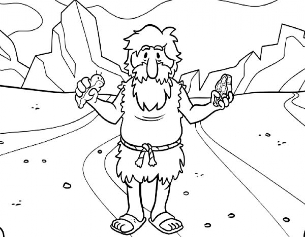 coloring page john the baptist