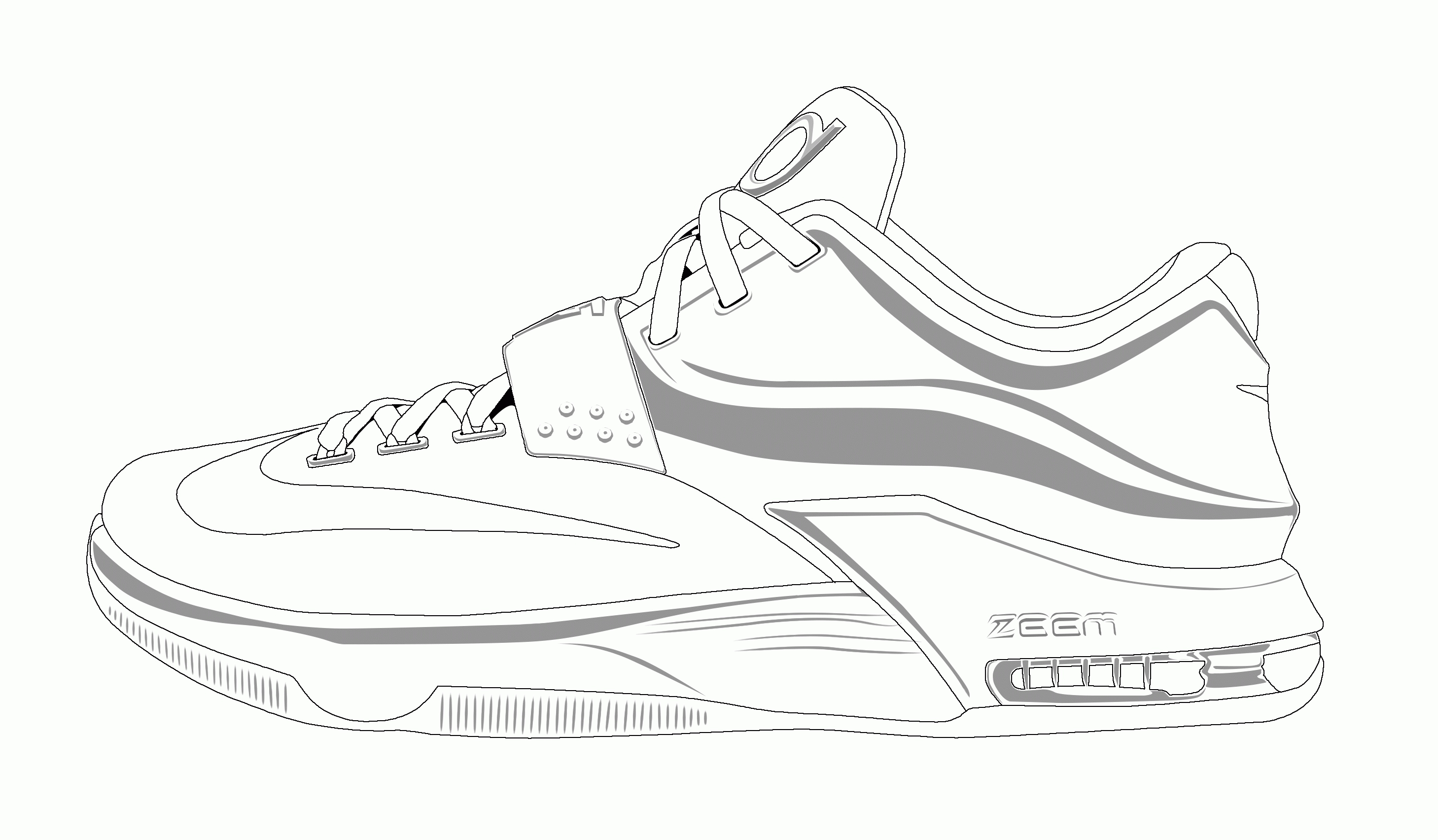 Jordan Shoes Coloring Pages at GetColorings.com | Free printable