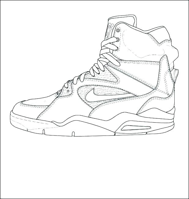 Jordan Shoes Coloring Pages At GetColoringscom | Free Printable