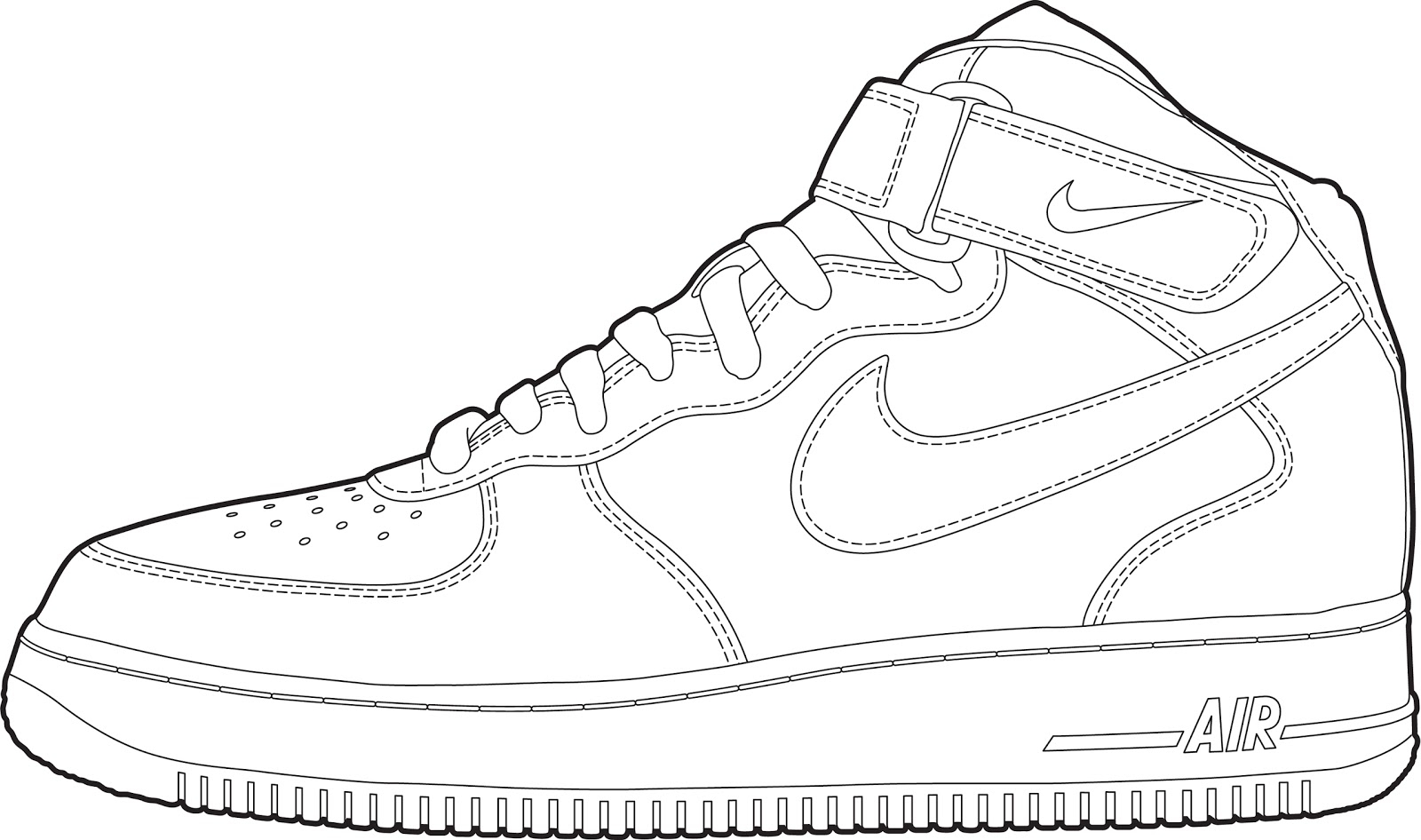 Jordan Shoes Coloring Pages at GetColorings.com | Free printable