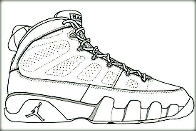 Jordan Shoes Coloring Pages at GetColorings.com | Free printable