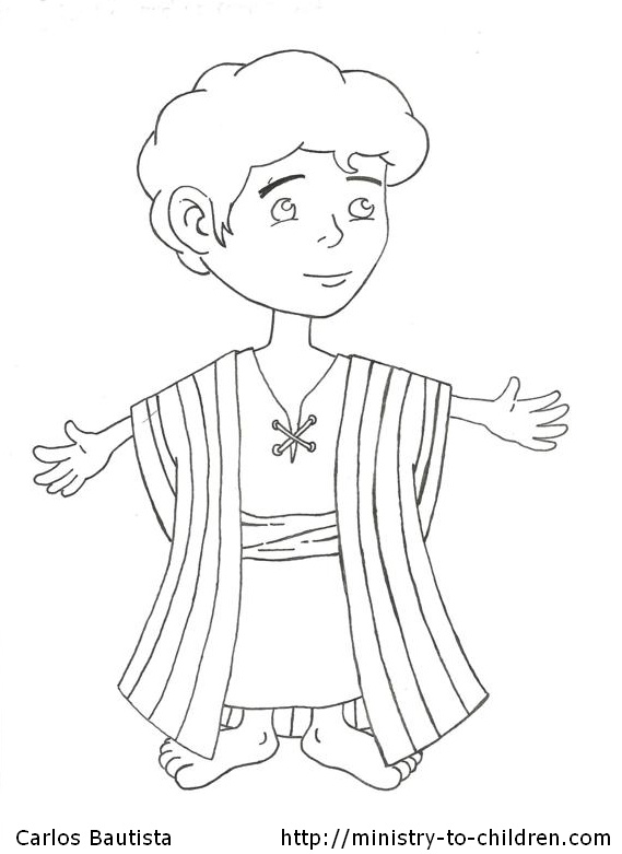 Josephs Coat Of Many Colors Coloring Page Joseph Coloring Page | Images