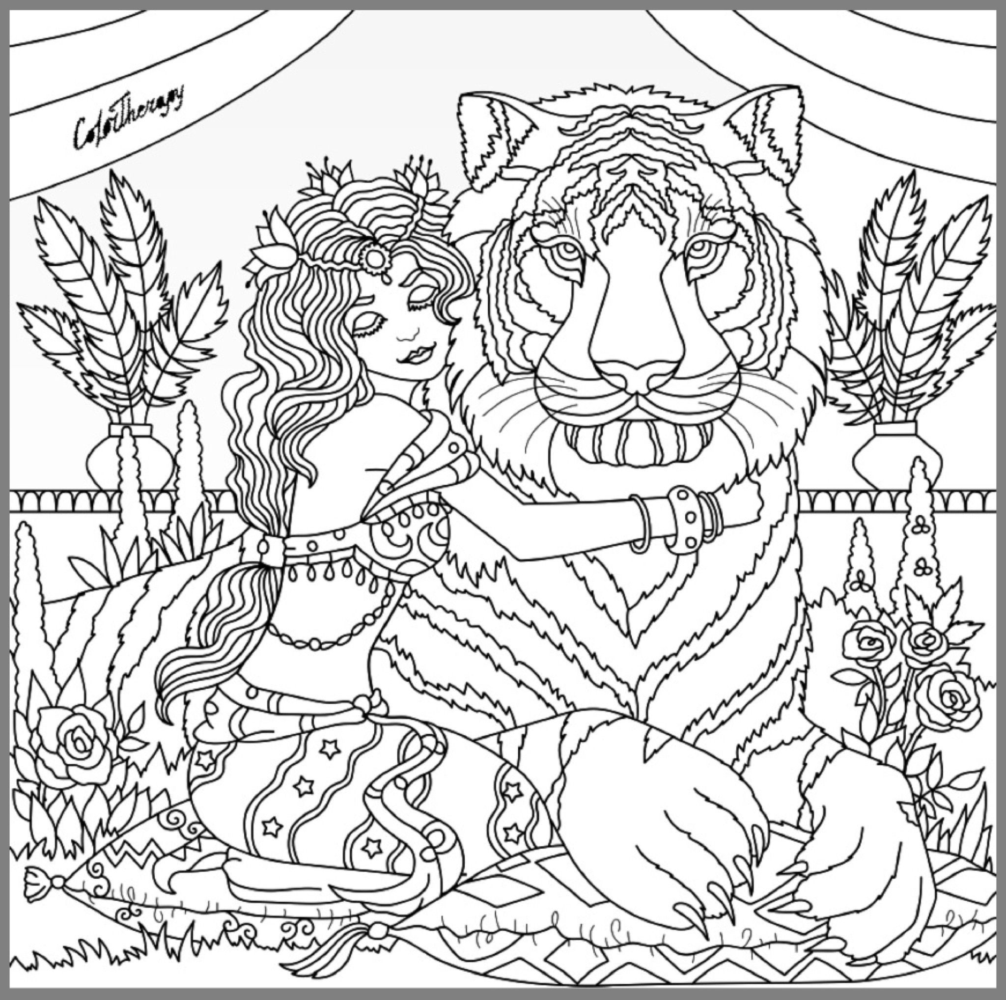 Jungle Coloring Pages For Adults at GetColorings.com | Free printable