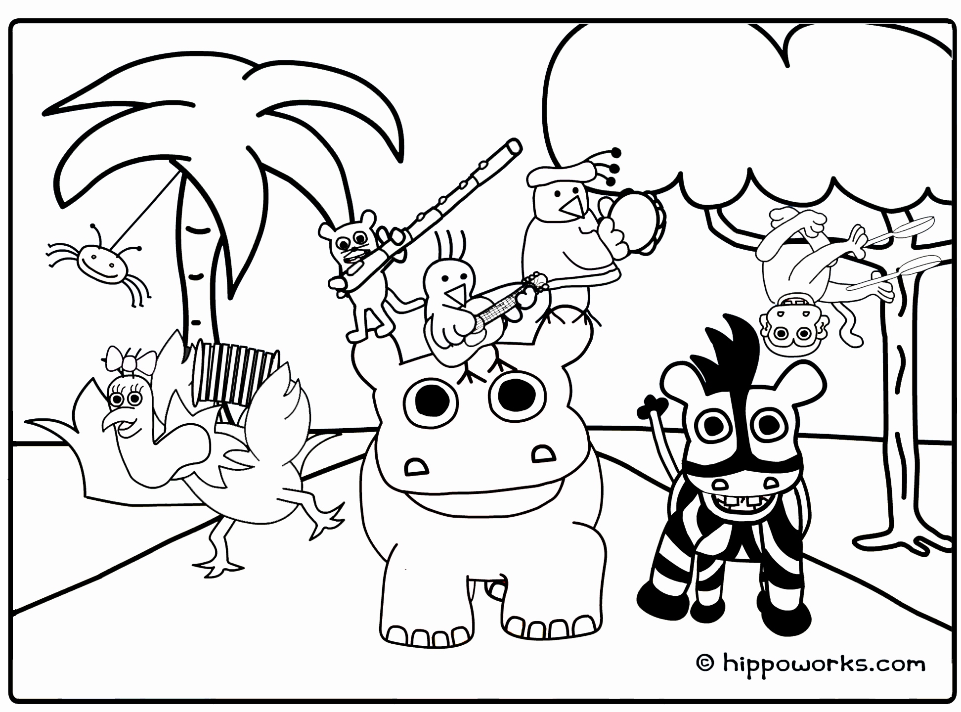 1944x1440 Zoo Animal Coloring Pages Best Of Adult Jungle