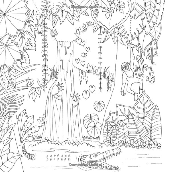 Jungle Coloring Pages For Adults At Getcolorings Free Printable Colorings Pages To Print