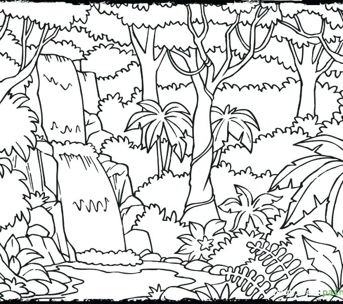 Jungle Coloring Pages For Kids at GetColorings.com | Free printable