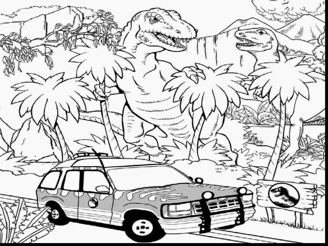 Раскраска динозавры парк Юрского периода для детей
