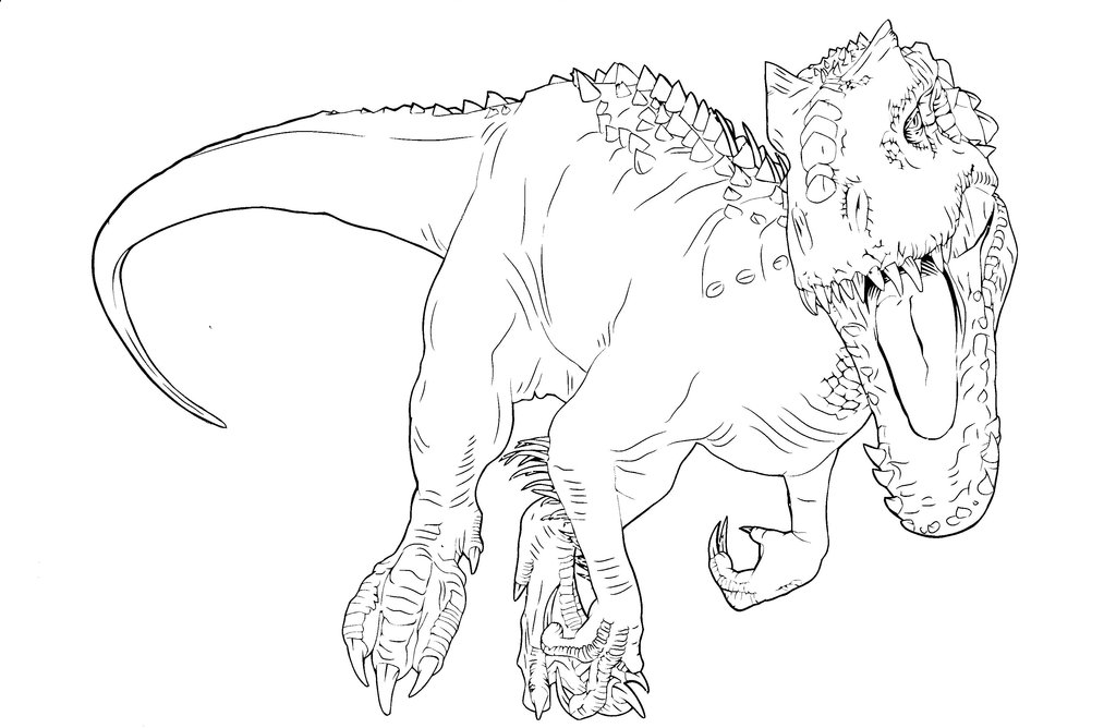 Jurassic World Coloring Pages Indominus Rex at ...