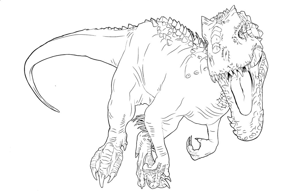 Jurassic World Coloring Pages Indominus Rex At GetColorings Free 