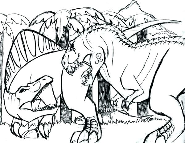 Jurassic World Coloring Pages Indominus Rex At Getcolorings Com Free Printable Colorings Pages