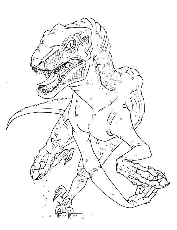 Jurassic World Raptor Coloring Pages At GetColorings Free 