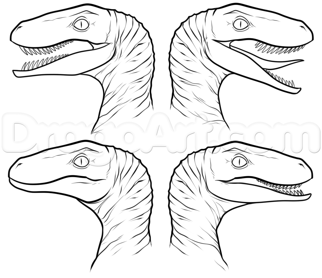 Jurassic World Raptor Coloring Pages at GetColorings.com | Free