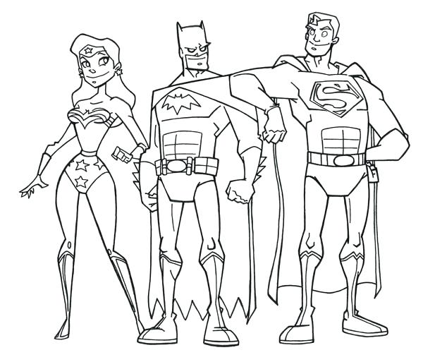 Justice League Coloring Pages at GetColorings.com | Free printable