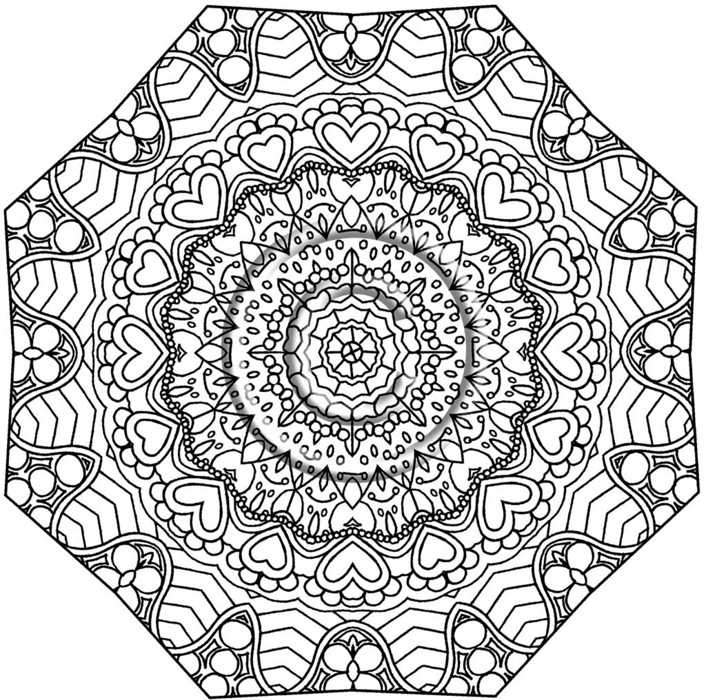 Kaleidoscope Coloring Pages at Free printable