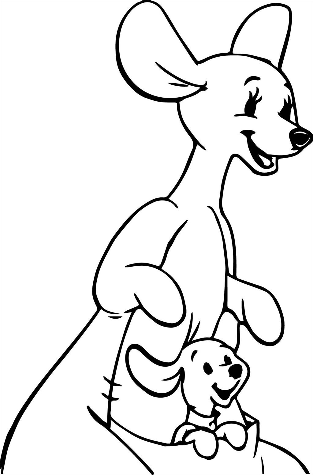Kangaroo Coloring Pages For Kids at GetColorings.com | Free printable