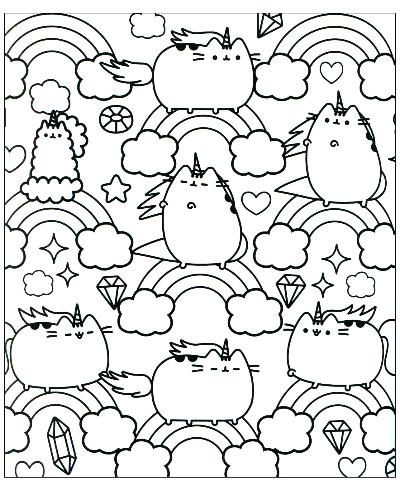 Kawaii Cat Coloring Pages At GetColorings Free Printable Colorings Pages To Print And Color