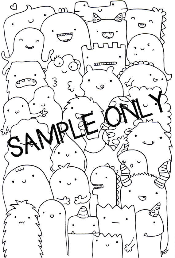 Kawaii Printable Coloring Pages at GetColorings.com | Free printable