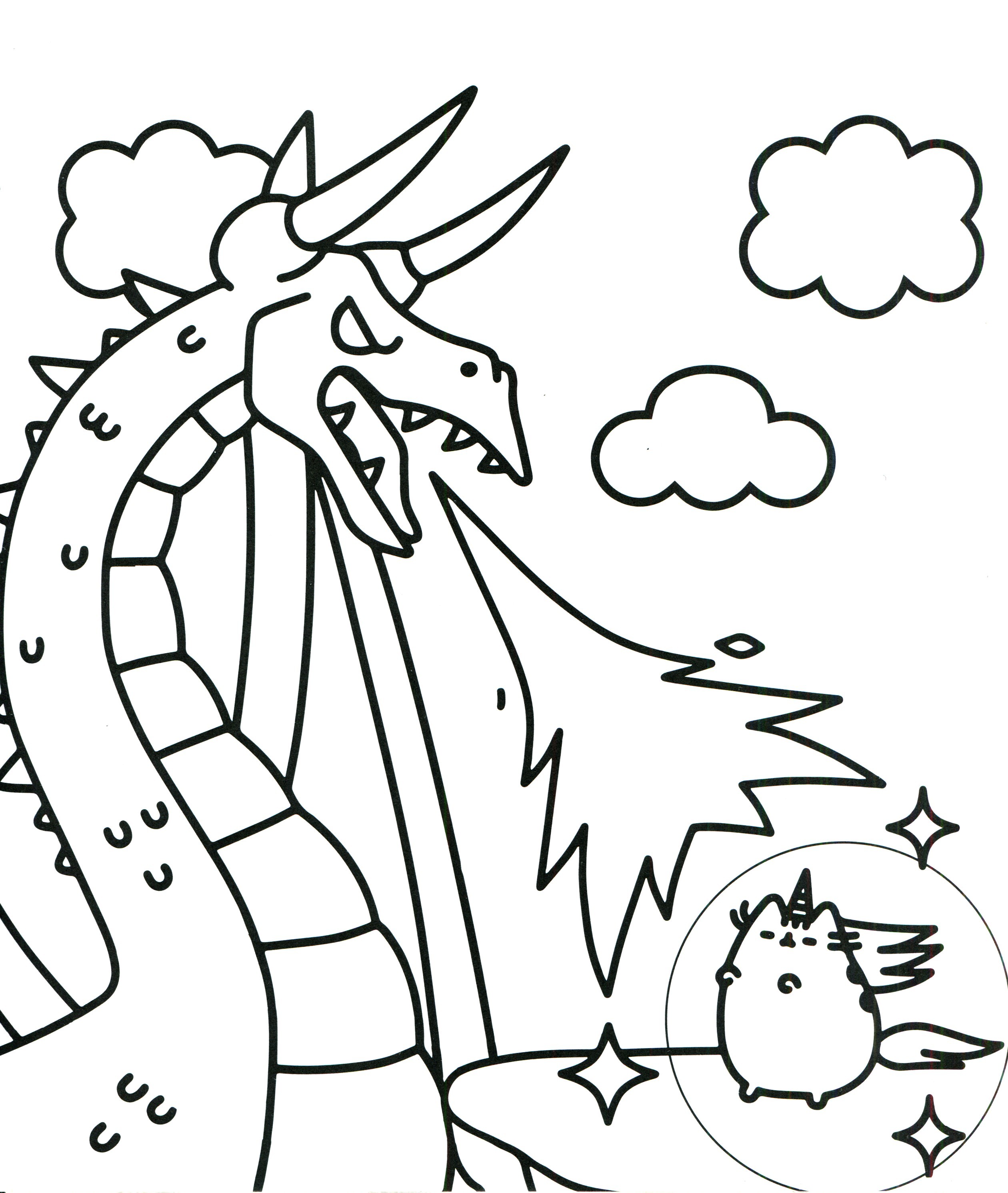 2520x2981 Cute Unicorn Coloring Pages To Print Fresh Kawaii Cat