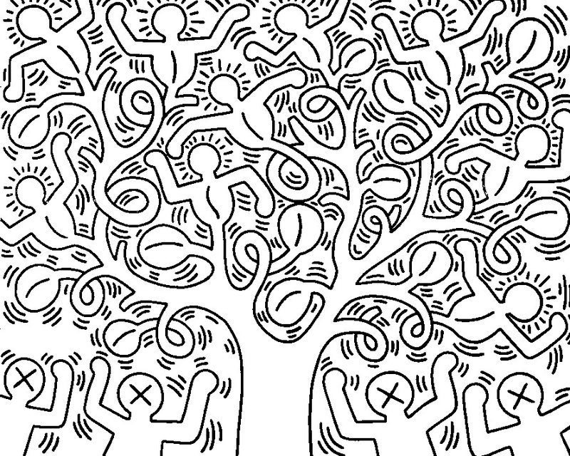 Keith Haring Coloring Pages at GetColorings.com | Free printable