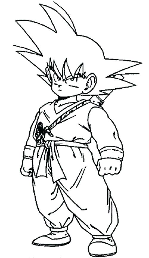 Kid Goku Coloring Pages at GetColorings.com | Free printable colorings