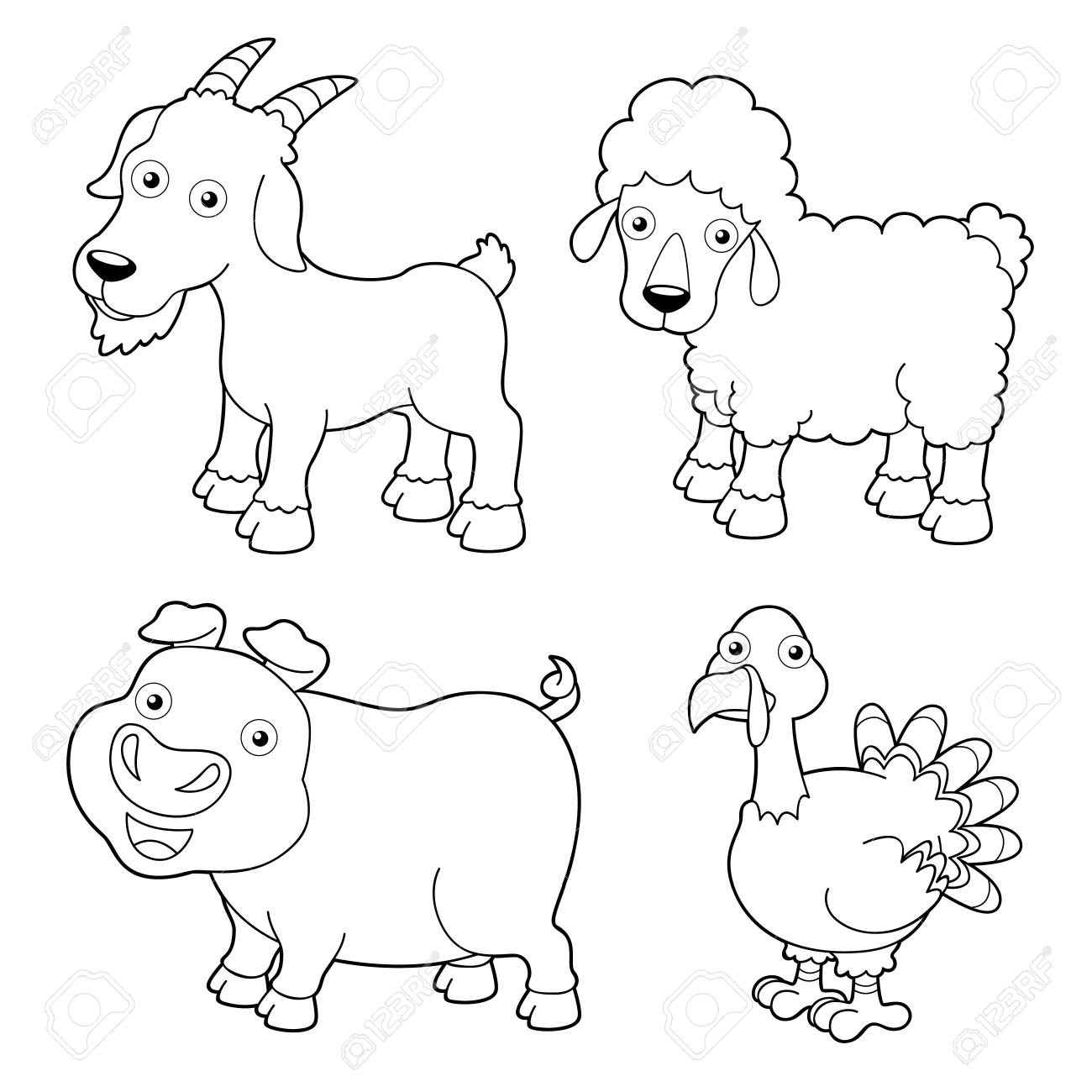 Kids Coloring Pages Farm Animals_ at Free printable