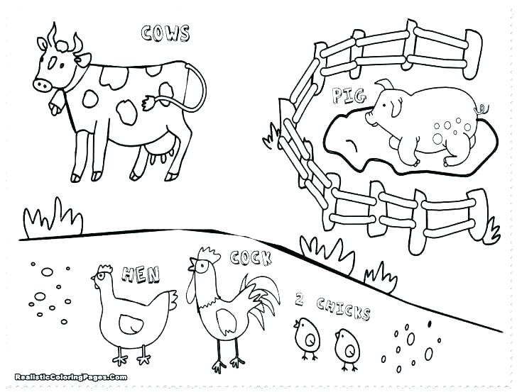 Kids Coloring Pages Farm Animals_ at GetColorings.com | Free printable