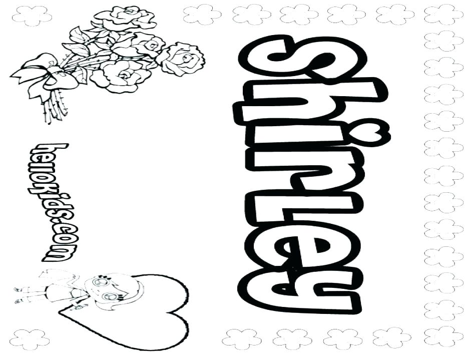Kids Name Coloring Pages at Free printable colorings