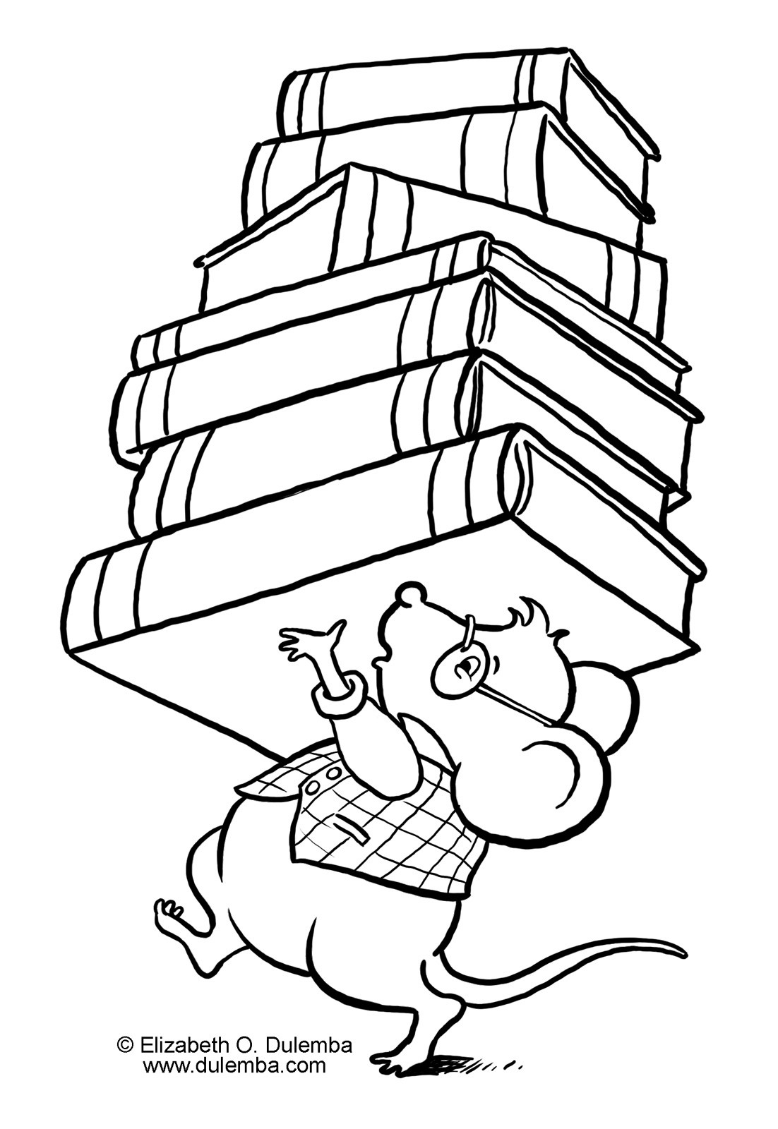 Kids Reading Coloring Pages at Free printable